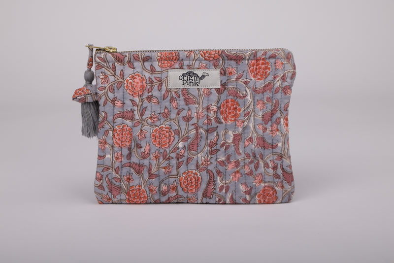 Quilted Pouch - Stylish and Versatile | 100% Cotton | Shop Now | BEIGE