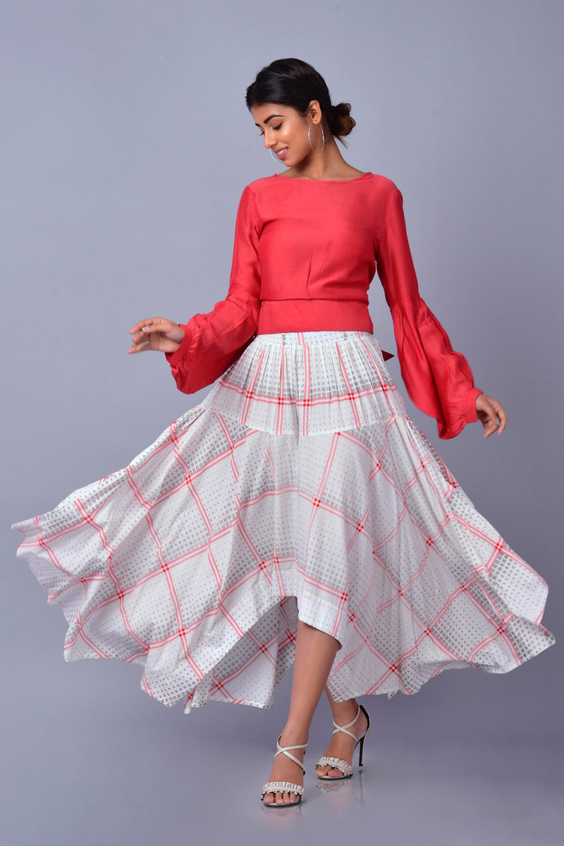 DAISY SKIRT - Geometric Printed Skirt