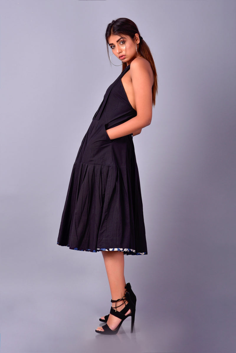 Cami midi dress | Hand Block Printed | Strappy Dress